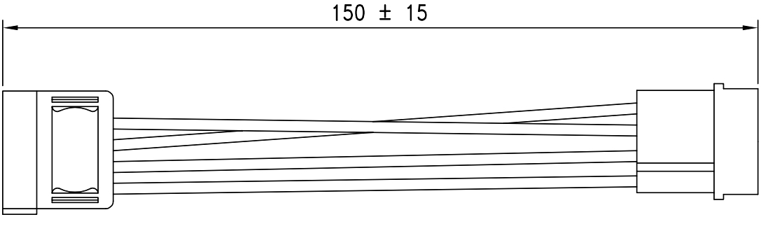 כבל SATA MOLEX למחשב ROLINE 11.03.1055
